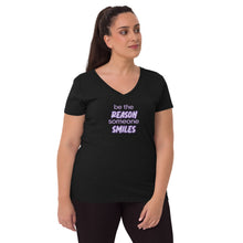 Load image into Gallery viewer, Women’s recycled v-neck t-shirt