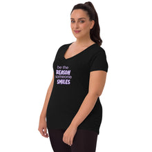 Load image into Gallery viewer, Women’s recycled v-neck t-shirt