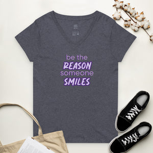 Women’s recycled v-neck t-shirt